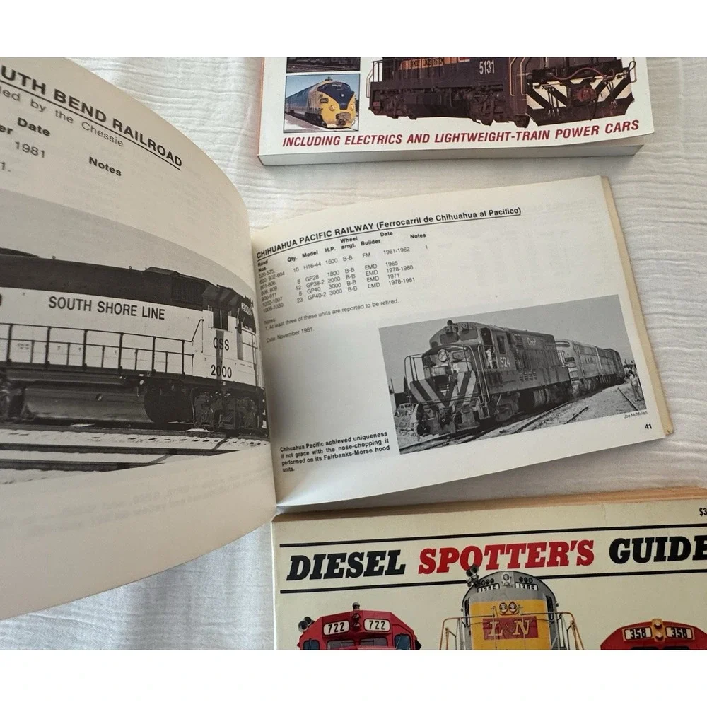Lot Of 3 Diesel Spotter's Guide By Jerry Pinkepank Vintage 1967-1982-1979